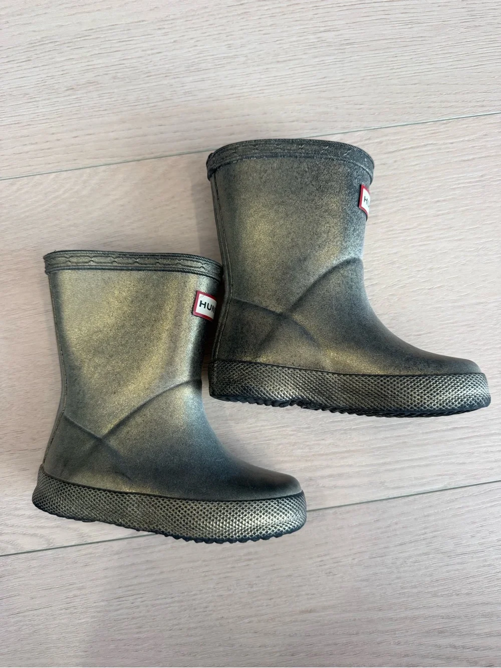 Kids Hunter Gold Rubber Boots | 5C/21EU
